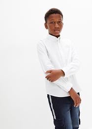 Chemise manches longues garçon avec broderie, Slim Fit, bpc bonprix collection