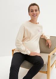 Sweat-shirt de grossesse et d'allaitement avec coton, bpc bonprix collection