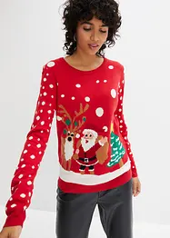 Pull de Noël en fine maille, bonprix