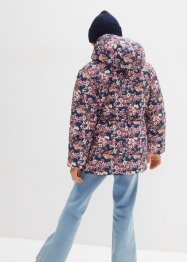 Veste d'hiver fille avec imprimé floral, étanche et coupe-vent, bpc bonprix collection