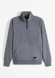 Pull en polaire à col zippé montant, bonprix