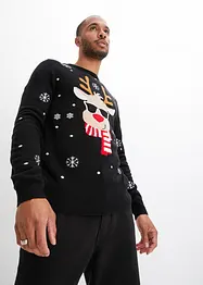 Pull avec motif de Noël, bonprix