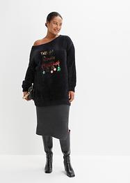 Pull épaules dégagées avec motif de Noël, BODYFLIRT