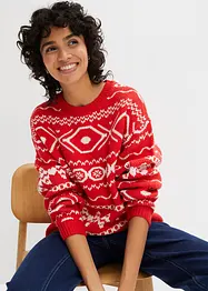 Pull norvégien à col haut, bonprix