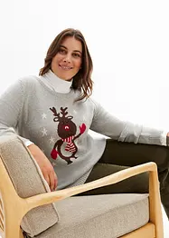 Pull de Noël en maille, bonprix