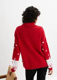 Pull de Noël à col roulé, bonprix