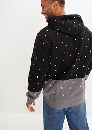 Sweat à capuche en coton bio avec motif de Noël, RAINBOW