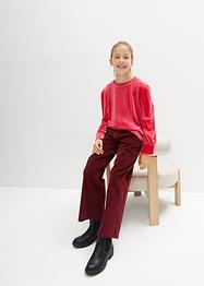 T-shirt manches longues fille en velours, bpc bonprix collection