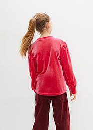 T-shirt manches longues fille en velours, bpc bonprix collection