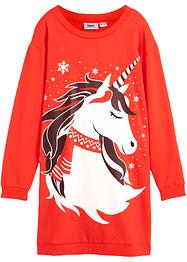 Robe fille en sweat avec motif Noël, bpc bonprix collection