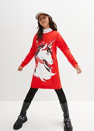 Robe fille en sweat avec motif Noël, bpc bonprix collection