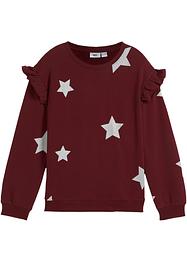 Sweat-shirt fille à volants, bpc bonprix collection