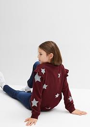 Sweat-shirt fille à volants, bpc bonprix collection