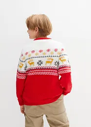 Pull en maille enfant avec motif de Noël, bpc bonprix collection