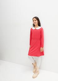 Robe en jersey manches longues filles avec col, bpc bonprix collection