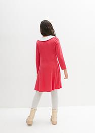 Robe en jersey manches longues filles avec col, bpc bonprix collection