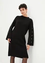 Robe en maille avec manches raffinées, bonprix