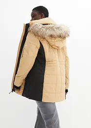 Manteau outdoor imperméable avec bordure peluche, bonprix