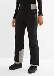 Pantalon de ski thermo fonctionnel coupe haute avec taille confortable, étanche, Straight, bonprix