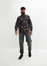Chemise slim avec imprimé de Noël, 100% coton, bonprix
