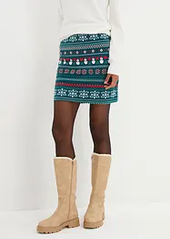 Jupe en coton extensible à imprimé norvégien, bonprix