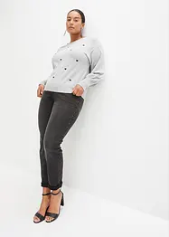 Pull en fine maille de viscose mélangée, bonprix