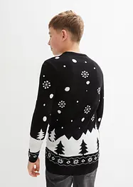 Pull en maille enfant avec motif de Noël, bonprix