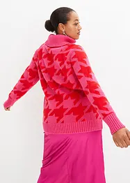 Pull col roulé à motif, bonprix