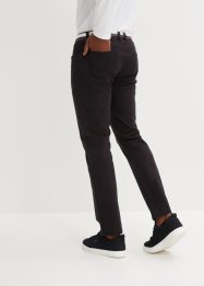 Pantalon stretch Regular Fit avec ceinture, Straight, bonprix