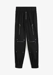 Pantalon avec détails de style motard, bonprix