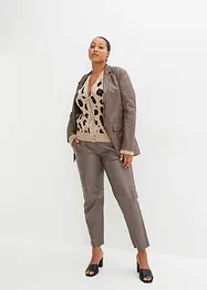 Gilet en maille léopard, bonprix