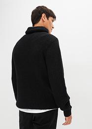 Pull à col châle avec polyester recyclé, bpc bonprix collection