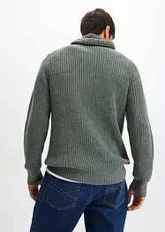 Pull à col châle avec polyester recyclé, bonprix