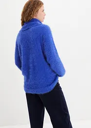 Pull col roulé en maille poilue, bonprix