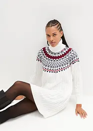 Robe norvégienne en maille torsadée, bonprix