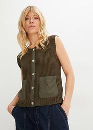 Gilet sans manches en maille, RAINBOW