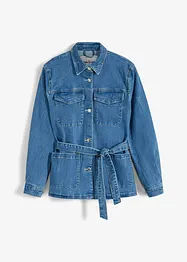 Veste en jean cargo avec ceinture, bonprix