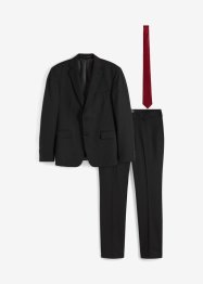 Costume (Ens. 3 pces.) Regular Fit : veste, pantalon, cravate, bonprix