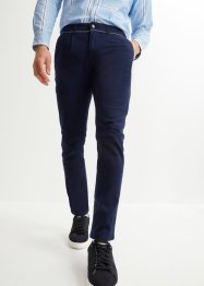 Pantalon chino extensible Regular Fit avec pinces, Straight, bpc selection