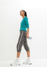 Lot de 2 pantalons de jogging en coton, coupe corsaire, bpc bonprix collection