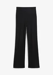 Pantalon Punto di Roma taille haute avec tour de taille confortable, Flared, bonprix