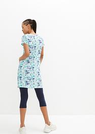 Tunique longue effet froissé et legging 3/4, bpc bonprix collection