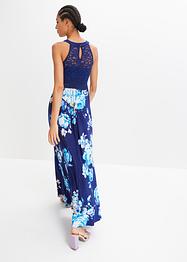 Robe longue estivale avec imprimé floral et empiècement dentelle, BODYFLIRT boutique