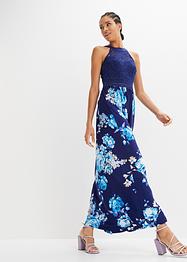 Robe longue estivale avec imprimé floral et empiècement dentelle, BODYFLIRT boutique
