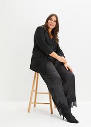 Pantalon en satin avec dentelle, BODYFLIRT