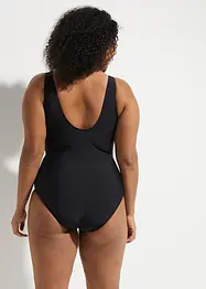 Maillot 1 pièce gainant en polyamide recyclé à effet sculptant léger, bonprix