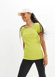 Lot de 2 T-shirts longs avec inscription, bonprix