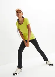 Lot de 2 T-shirts longs avec inscription, bonprix