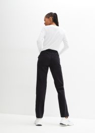 Lot de 2 pantalons extensibles à taille confortable, Straight, bpc bonprix collection