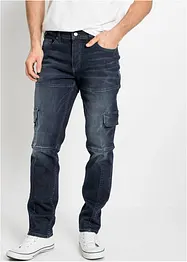 Jean extensible cargo slim, droit, bonprix